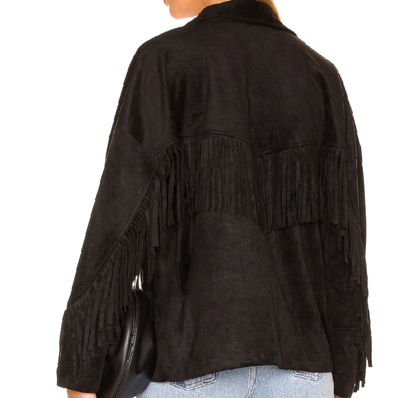 NWOT BB Dakota x Steve Madden Fringe Jacket - Picture 3 of 10